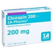Clozapin 200-1a Pharma Tabletten 20 St