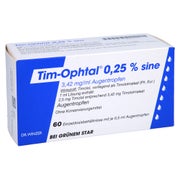 TIM Ophtal 0,25% sine Augentropfen 60X0,5 ml