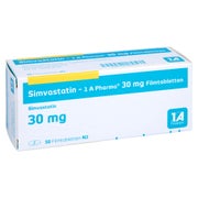 SIMVASTATIN-1A Pharma 30 mg Filmtabletten 50 St