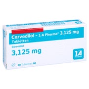 Carvedilol-1a Pharma 3,125 mg Tabletten 30 St