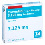 Carvedilol-1a Pharma 3,125 mg Tabletten 50 St