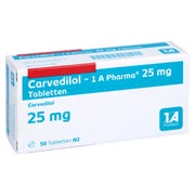 Carvedilol-1a Pharma 25 mg Tabletten 50 St
