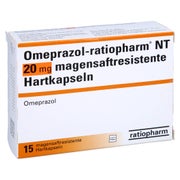 OMEPRAZOL-ratiopharm NT 20 mg magensaftr.Hartkaps. 15 St