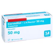 Carvedilol-1a Pharma 50 mg Tabletten 50 St