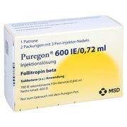 PUREGON 600 I.E./0,72 ml Injekt.-Lsg.i.Pat.+6 Nad. 1 St