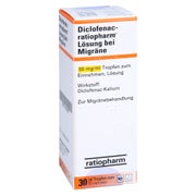 DICLOFENAC-ratiopharm Lösung bei Migräne 30 ml