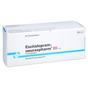 ESCITALOPRAM-neuraxpharm 20 mg Filmtabletten 50 St
