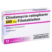 CLINDAMYCIN-ratiopharm 600 mg Filmtabletten 12 St
