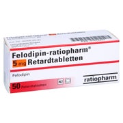 FELODIPIN-ratiopharm 5 mg Retardtabletten 50 St