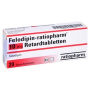 FELODIPIN-ratiopharm 10 mg Retardtabletten 20 St