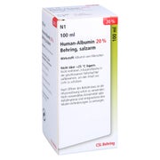 HUMAN ALBUMIN 20% Behring Infusionslösung 100 ml