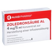ZOLEDRONSÄURE AL 4 mg/5 ml Konz.z.Her.e.Inf.-L. 4 St