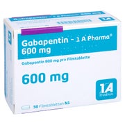 GABAPENTIN-1A Pharma 600 mg Filmtabletten 50 St