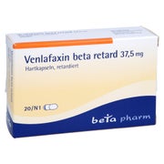 VENLAFAXIN beta retard 37,5 mg Hartkapseln 20 St