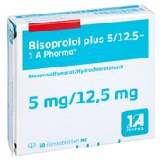 BISOPROLOL plus 5/12,5-1A Pharma Filmtabletten 50 St