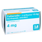 TOLTERODIN-1A Pharma 4 mg Hartkapseln retardiert 98 St