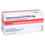 VANCOMYCIN CP 500 mg Plv.z.Her.e.Lsg.z.Ein./Inf. 10 St