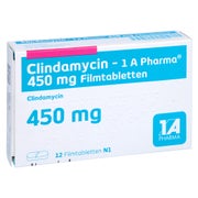 CLINDAMYCIN-1A Pharma 450 mg Filmtabletten 12 St