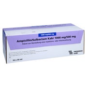 AMPICILLIN Sulbactam Kabi 1000 mg/500 mg 10X50 ml