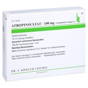 Atropinsulfat 100 mg Ampullen 5X10 ml