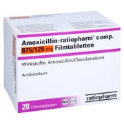 AMOXICILLIN-ratiopharm comp.875mg/125mg 20 St
