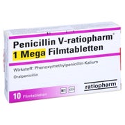 PENICILLIN V-ratiopharm 1 Mega Filmtabletten 10 St