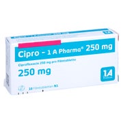 Cipro-1a Pharma 250 mg Filmtabletten 10 St