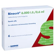 BINOCRIT 6.000 I.E./0,6 ml Inj.-Lsg.i.e.Fertigspr. 6X0,6 ml