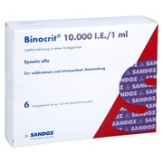 BINOCRIT 10.000 I.E./1 ml Inj.-Lsg.i.e.Fertigspr. 6X1 ml