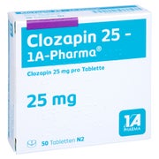 Clozapin 25-1a Pharma Tabletten 50 St