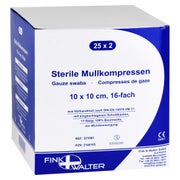 Mullkompressen 10x10 cm steril 16fach 25X2 St