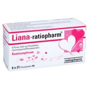 LIANA-ratiopharm 0,1/0,02 mg Filmtabletten 6X21 St