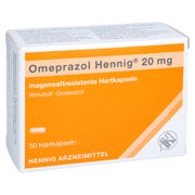 OMEPRAZOL Hennig 20 mg magensaftres.Hartkaps. 50 St