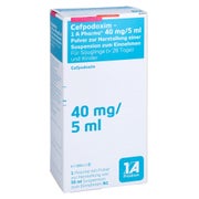 CEFPODOXIM-1A Pharma 40mg/5ml Plv.z.Susp.-Herst. 50 ml