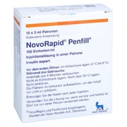 NOVORAPID Penfill 100 E/ml Inj.-Lsg.i.e.Patrone 10X3 ml