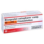 BISOPROLOL-ratiopharm comp.10 mg/25 mg Filmtabl. 50 St