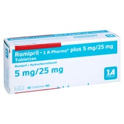RAMIPRIL-1A Pharma plus 5 mg/25 mg Tabletten 50 St