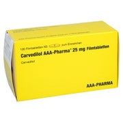 CARVEDILOL 25 mg AAA-Pharma Filmtabletten 100 St