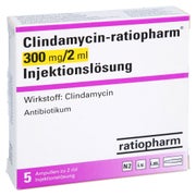 CLINDAMYCIN-ratiopharm 300 mg/2 ml Inj.-Lsg.Amp. 5 St