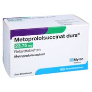 METOPROLOLSUCCINAT dura 23,75mg Retardtabletten 100 St