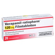 VERAPAMIL-ratiopharm 120 mg Filmtabletten 20 St