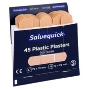 Produktabbildung: Salvequick Pflasterstrips Wasserfest Ref 45 St