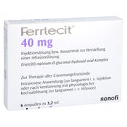 Ferrlecit 40 mg Inj.Lsg.bzw.Konz.Her.Inf 6X3,2 ml