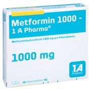 Metformin 1.000-1a Pharma Filmtabletten 30 St