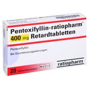 PENTOXIFYLLIN-ratiopharm 400 mg Retardtabletten 20 St