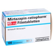 MIRTAZAPIN-ratiopharm 45 mg Filmtabletten 100 St