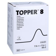 Topper 8 Kompr.7,5x7,5 cm steril 50X2 St