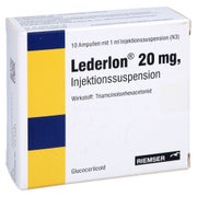 LEDERLON 20 mg Injektionssusp.Amp.o.Inj.-Besteck 10X1 ml