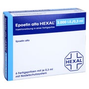 EPOETIN alfa HEXAL 3.000 I.E./0,3 ml Fertigspr. 6X0,3 ml