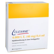CLEXANE 4.000 I.E. 40mg/0,4ml Inj.-Lsg.i.e.F.-Sp. 20 St